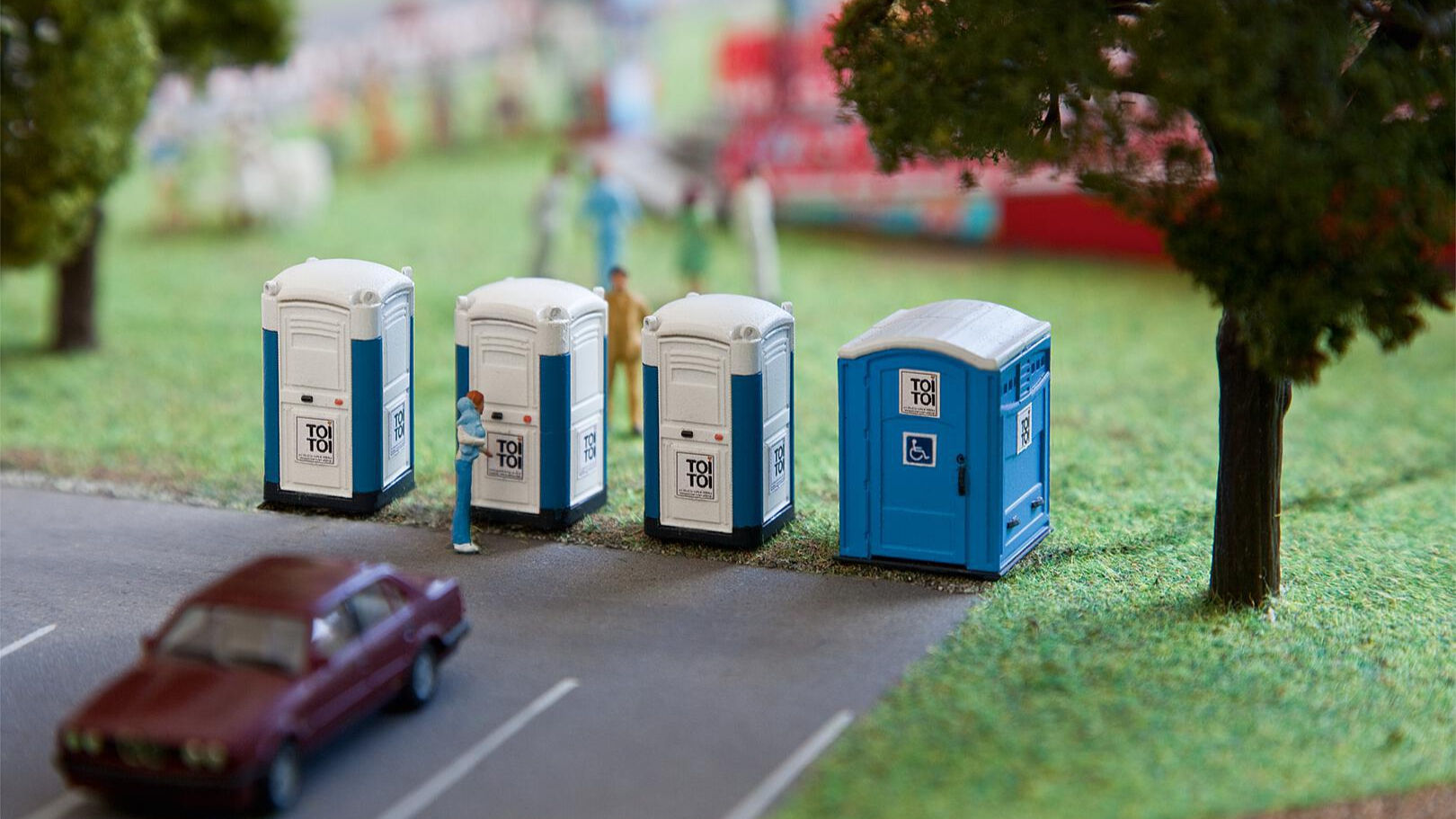 Faller 180543, Cabinas sanitarias móviles