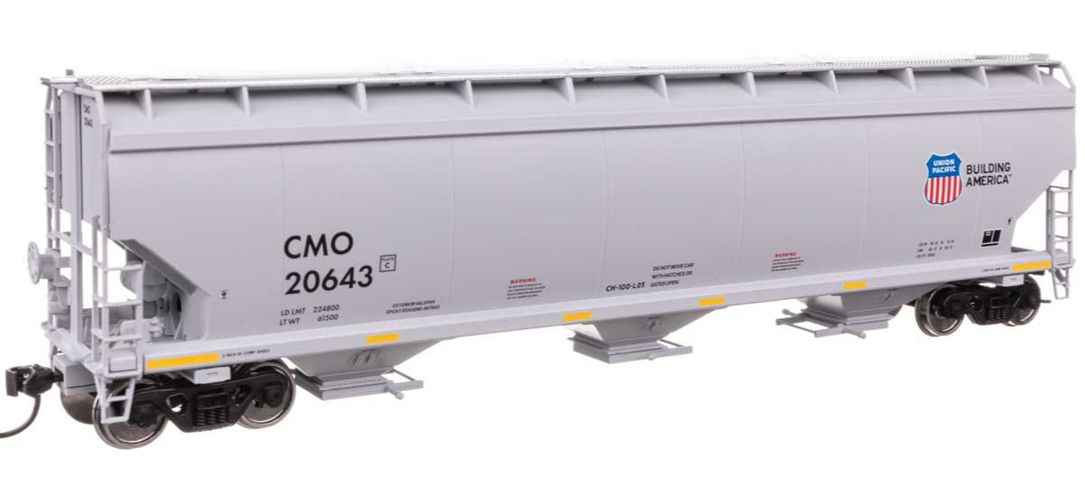 Walthers 7747, Carro 60' NSC 5150 3-Bay Covered Hopper, Union Pacific #20643