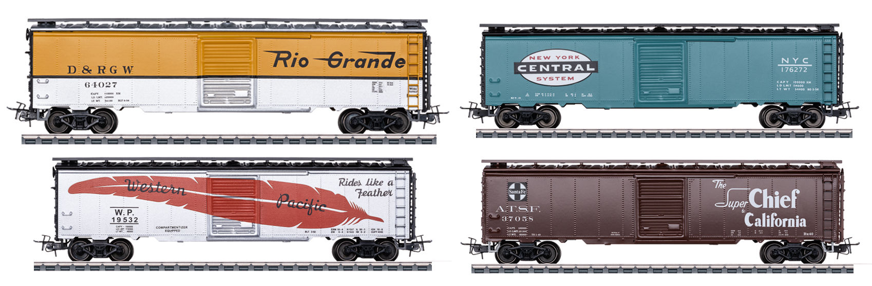 Märklin 45712, Set de 4 carros de carga norteamericanos, ép. III