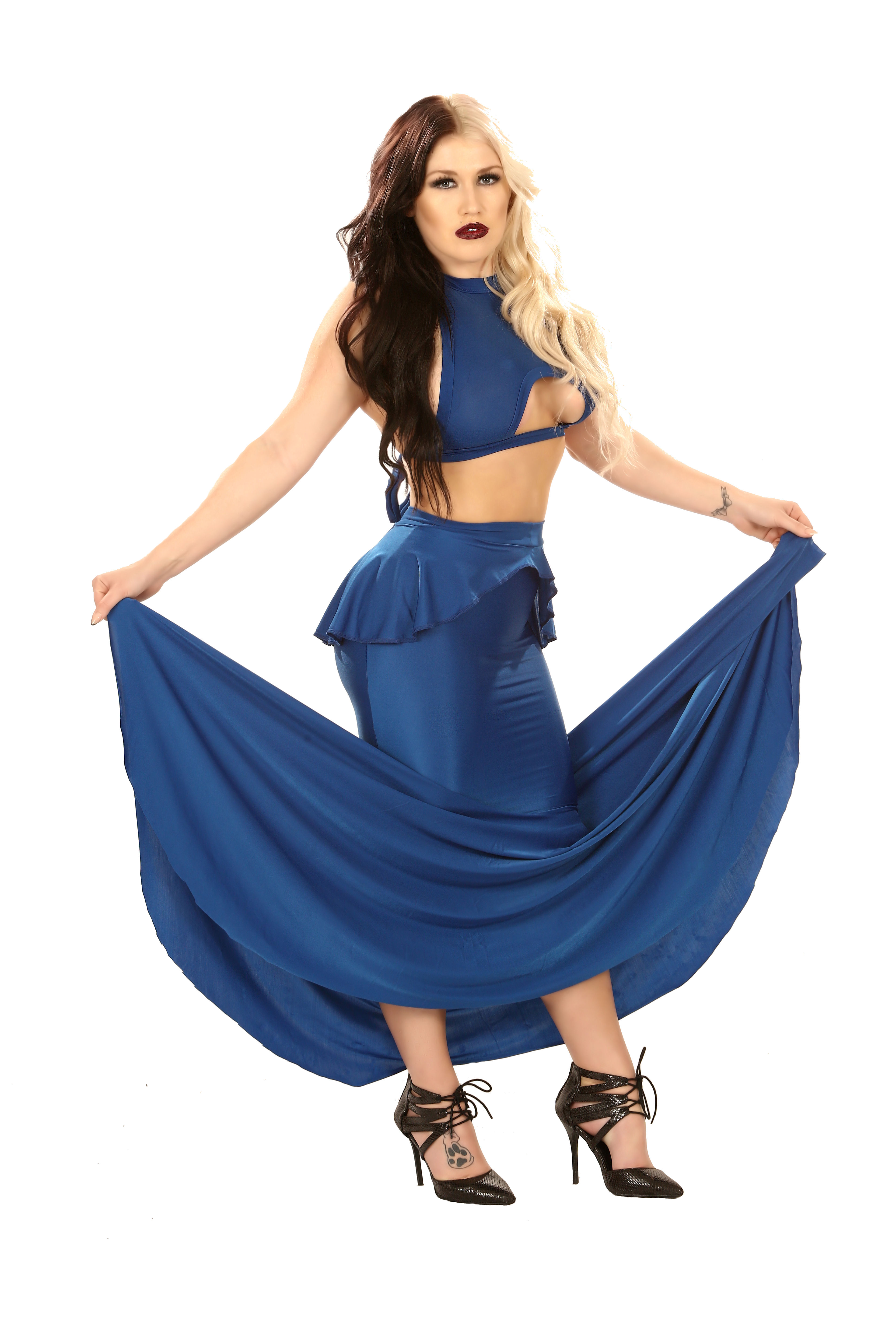 The Phoenix mermaid 2 piece Gown