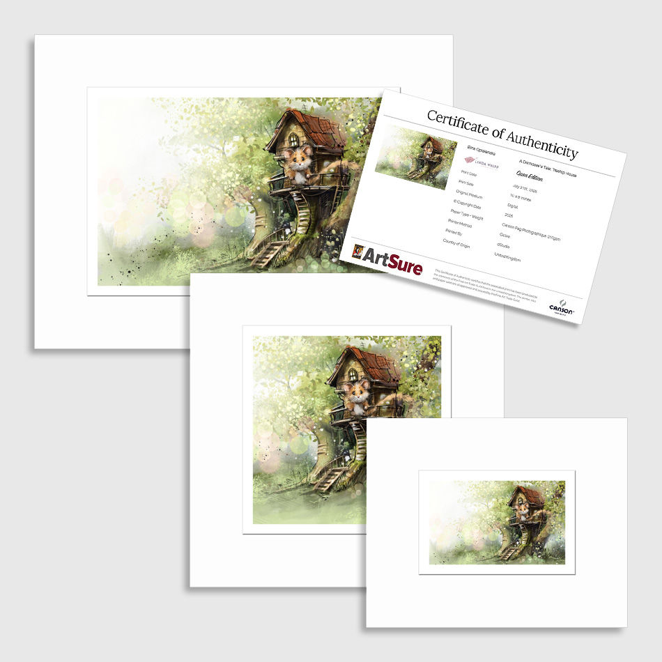 Treetop House Art Print