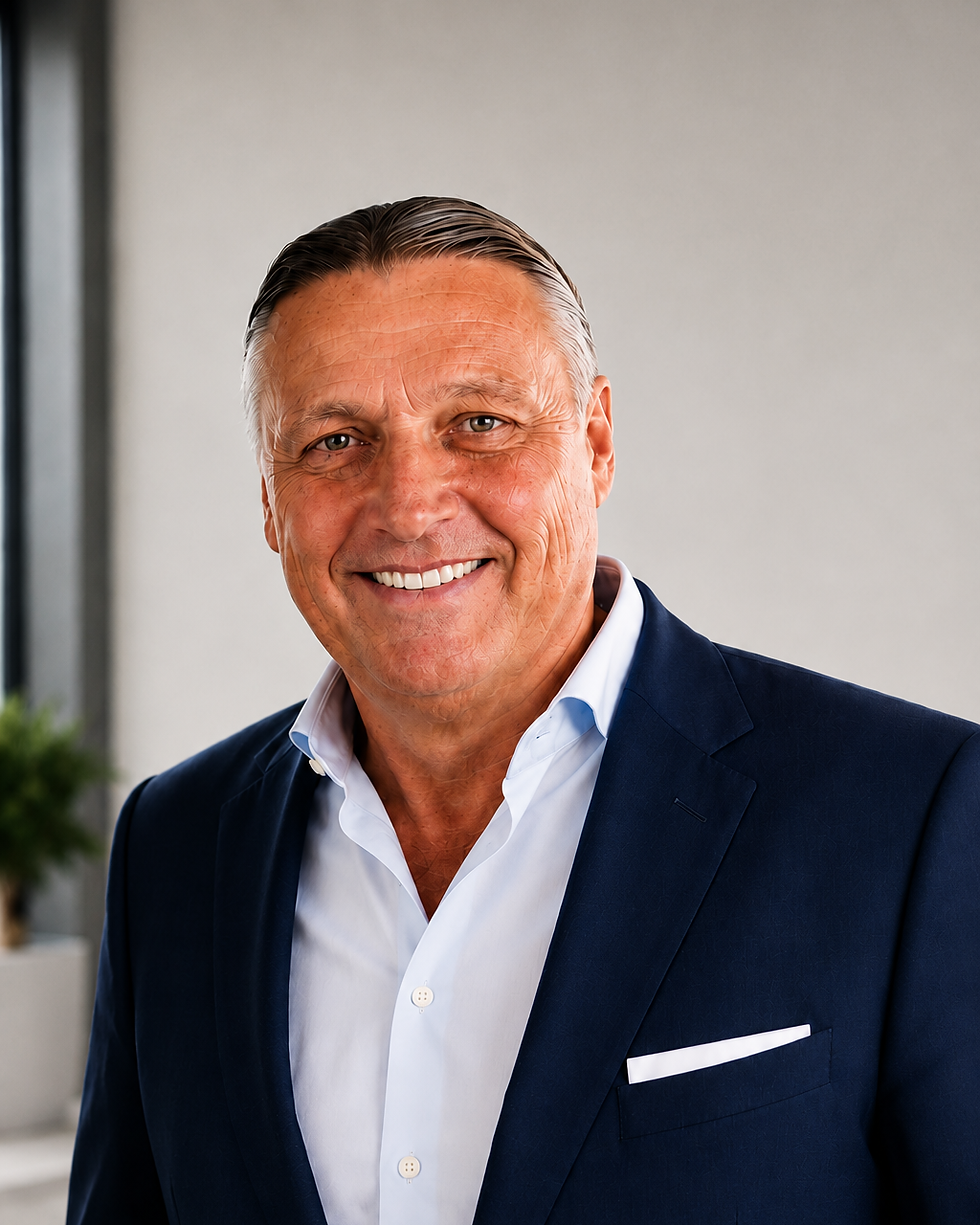 Bernd Winter. Experte für Immobilien Investments in Münster lächelt im Anzug.