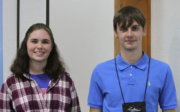 Louisiana Tech University students pose for a photo after presenting their research during the poster presentation at LASAF21.