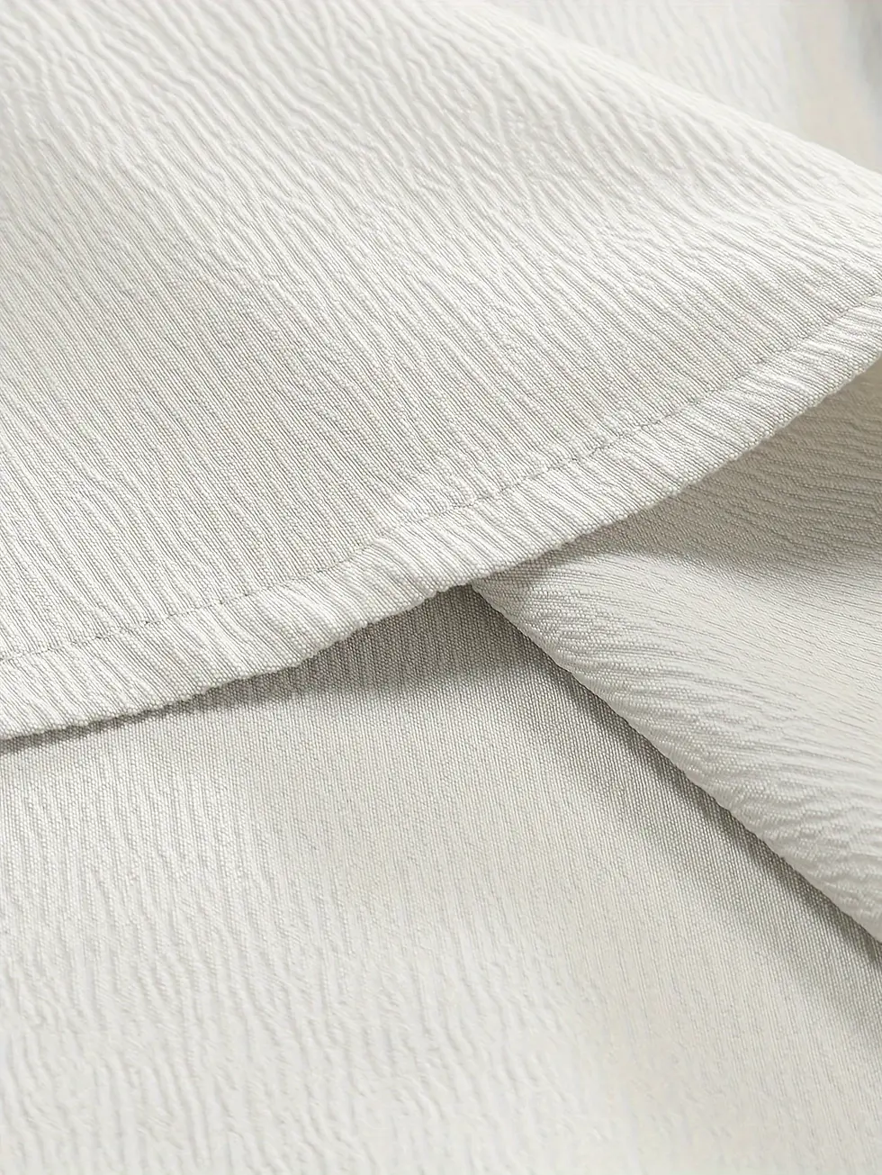 Miniatura: Juventude casual praia camisas de manga curta cor sólida solta casual respirável