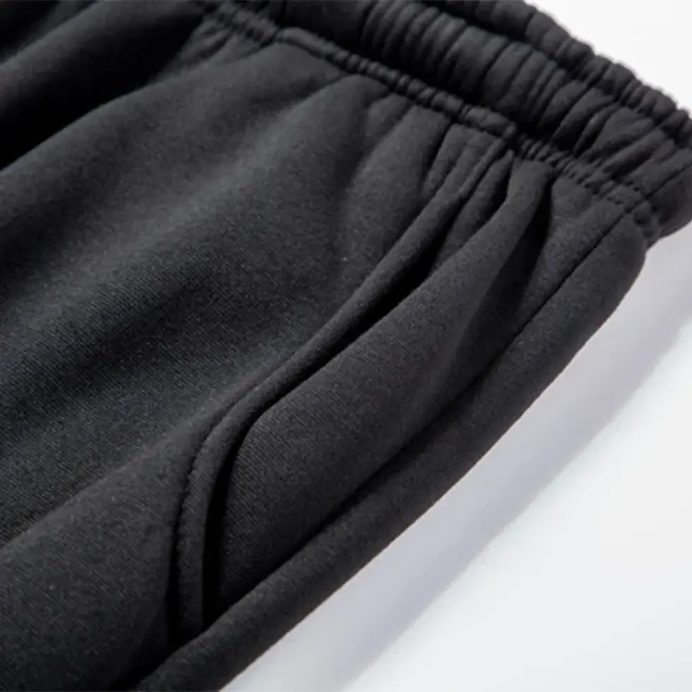 Miniatura: Conjunto de moletom masculino com estampa de letras PARIS, calça e blusa moletom