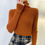 Thumbnail: One Size Women Knitted Turtleneck Sweater Soft Pullovers Cashmere Pullover Basic