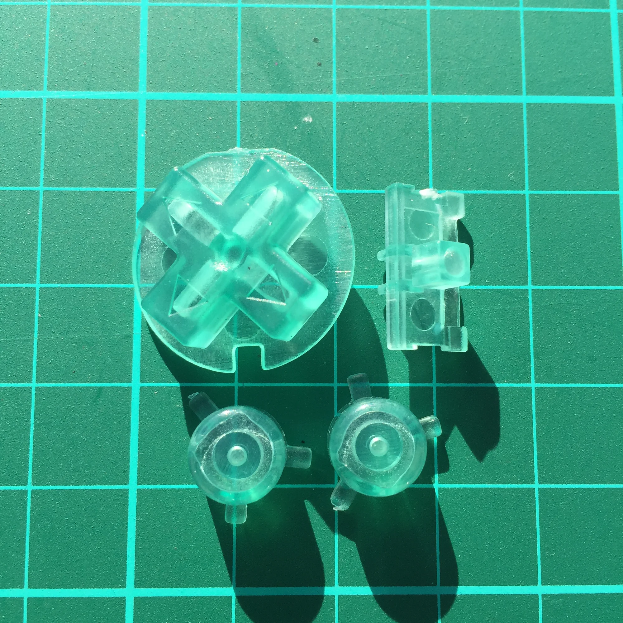 Gameboy Pocket Buttons Clear Green Gameboyshack