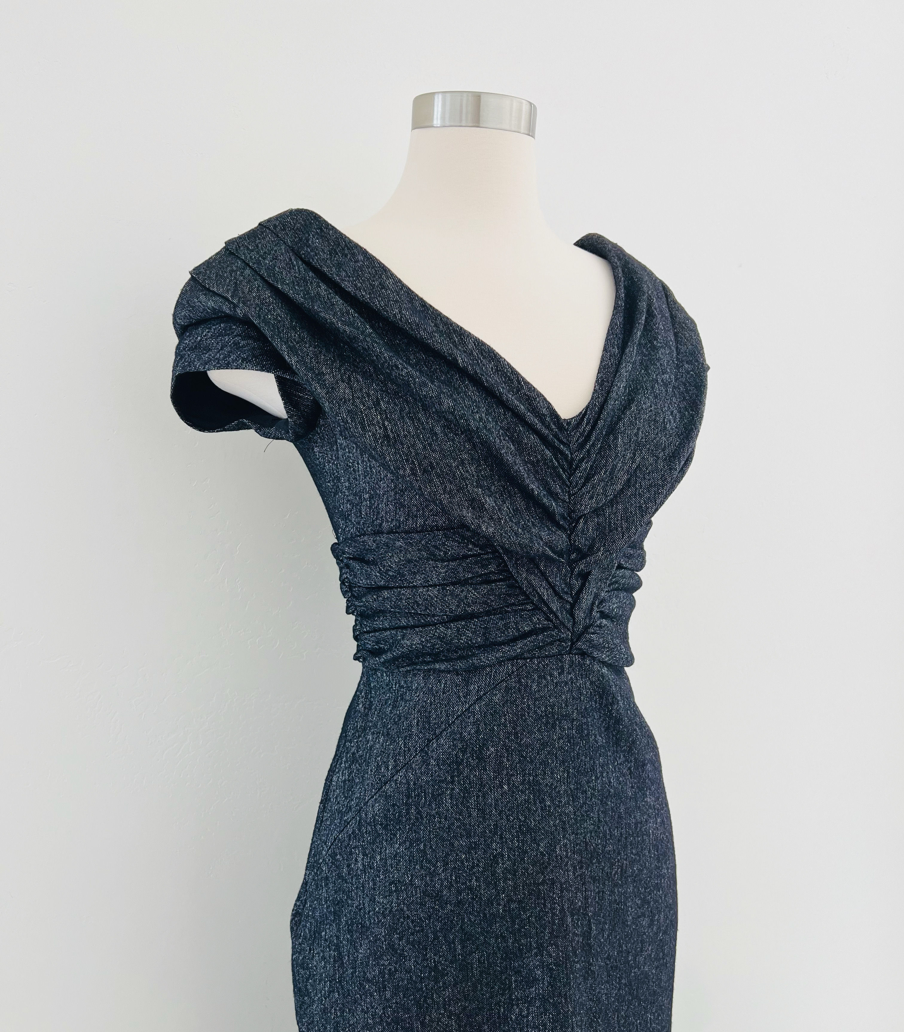 ZARA Woman Textured Sheath Dress, Size 2