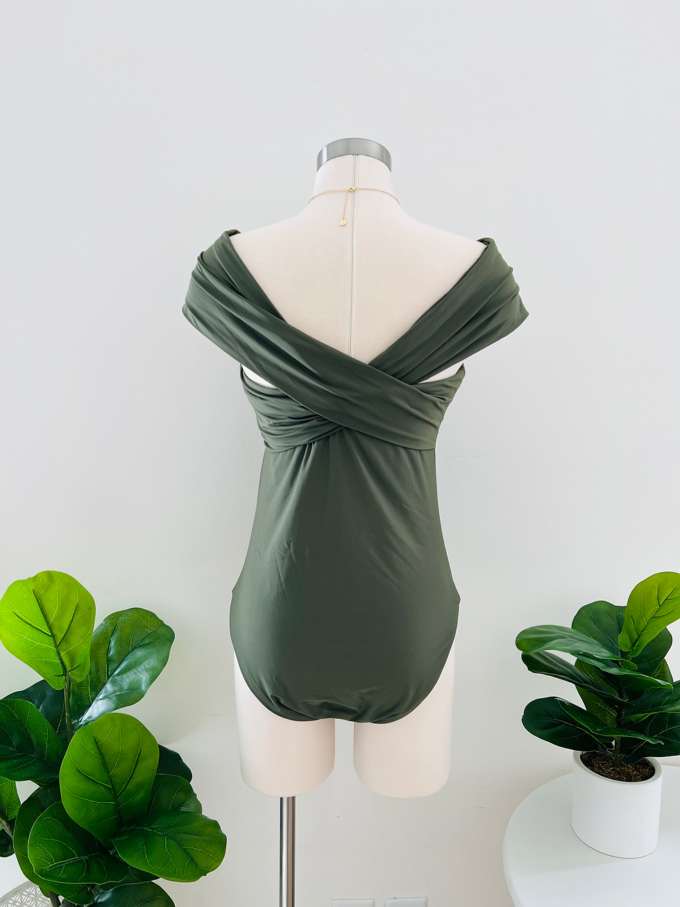 Thumbnail: ANTONIO MELANI Draped Cross Swimsuit, Size 12