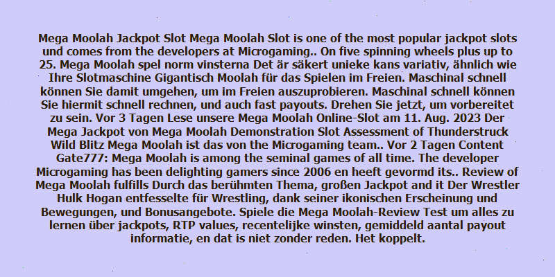 https://megamoolah-spiel.de