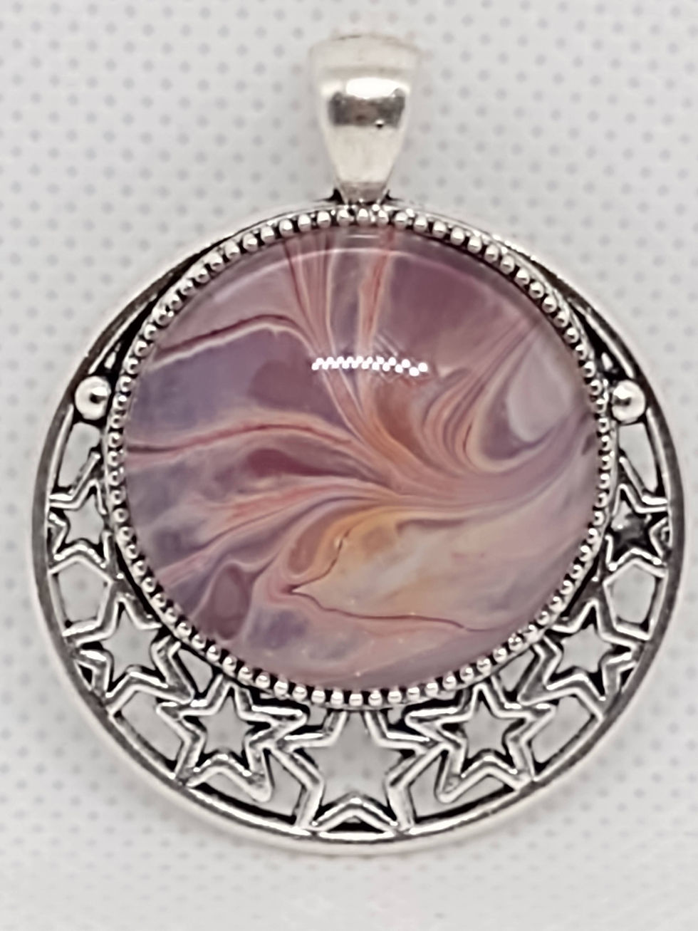 fluid art pendant