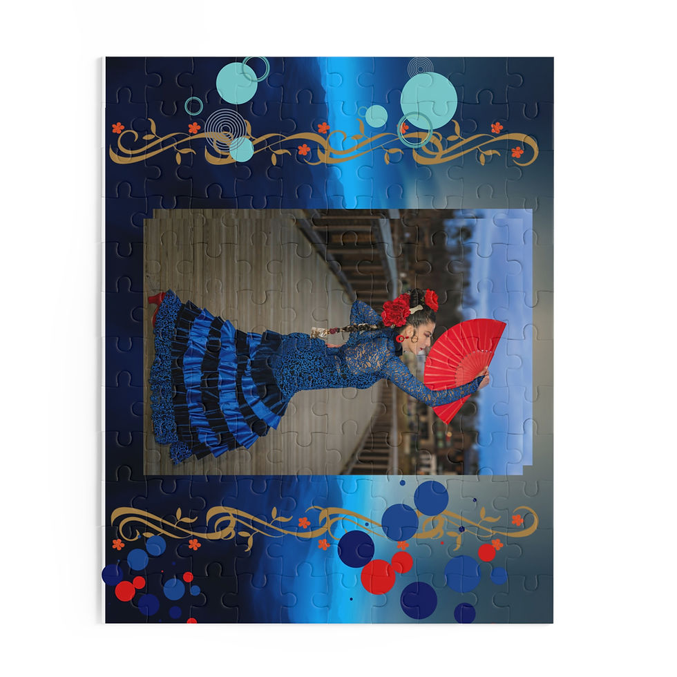 Thumbnail: Colorful Dance Puzzle with Red Parasol, 120/252/500-Piece Jigsaw for Family Fun