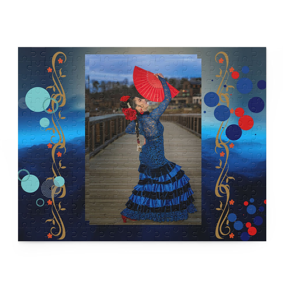 Thumbnail: Colorful Dance Puzzle with Red Parasol, 120/252/500-Piece Jigsaw for Family Fun