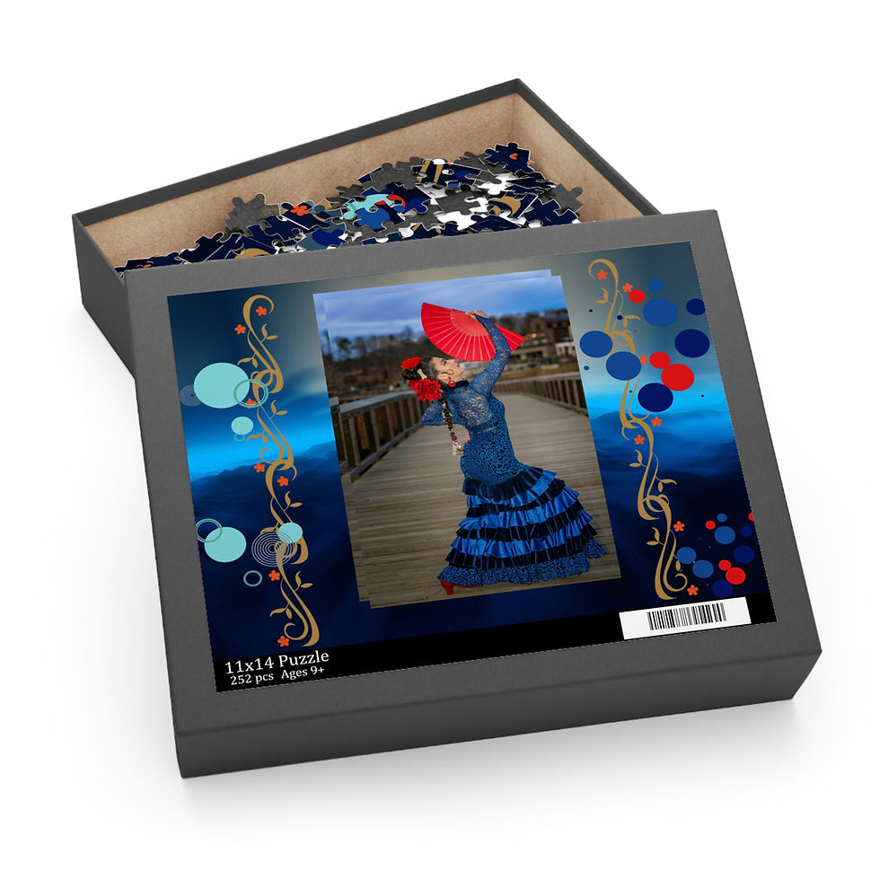 Thumbnail: Colorful Dance Puzzle with Red Parasol, 120/252/500-Piece Jigsaw for Family Fun