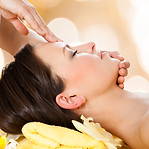 Facial reflexology treatment supporting skin and wellbeing