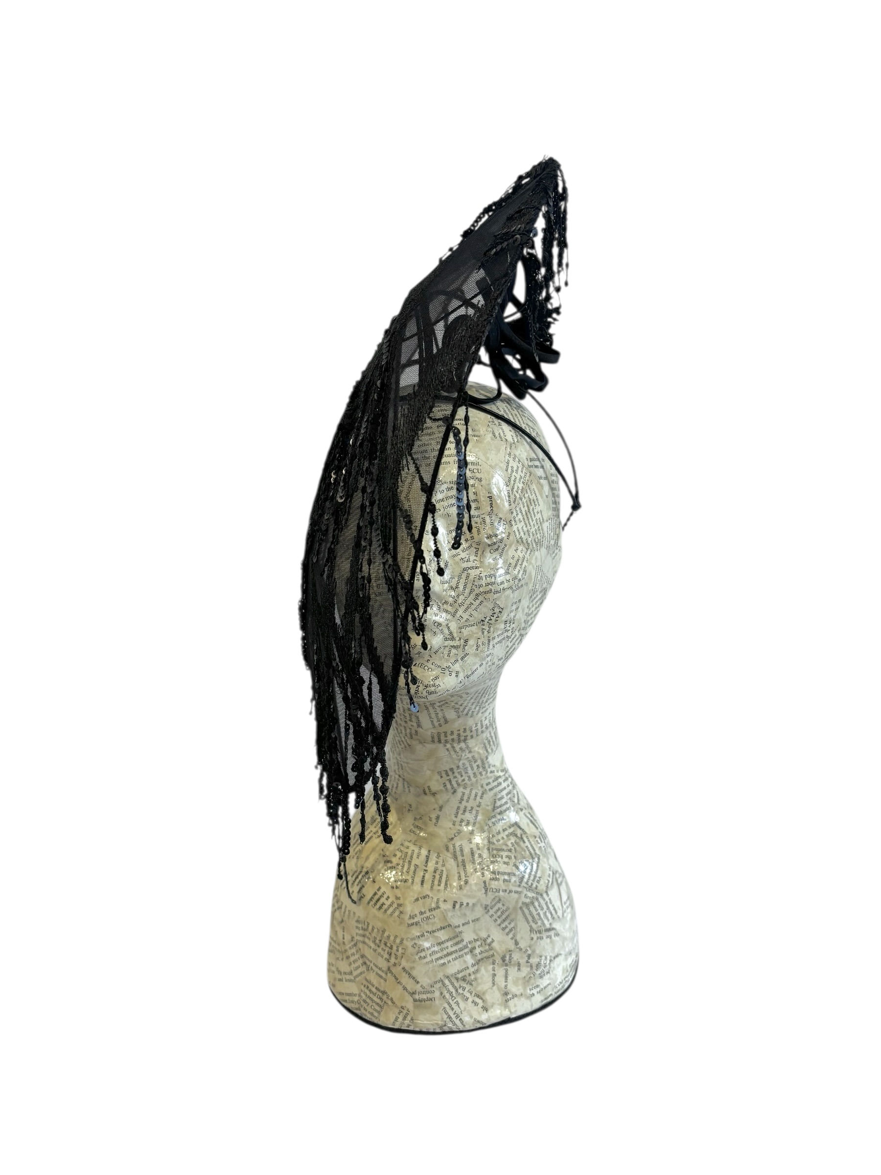 Draped Fringe Veil - (Rental $150 for 5 days)