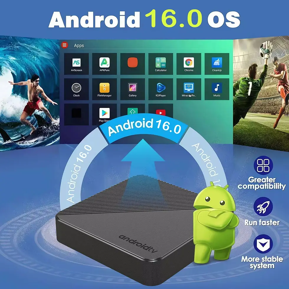 Thumbnail: Smart TV Box T8 8K Android 16 Smart Home Theater 8GB 32GB 128GB 256GB \
