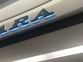 Led Backlit Signage for retail spaces