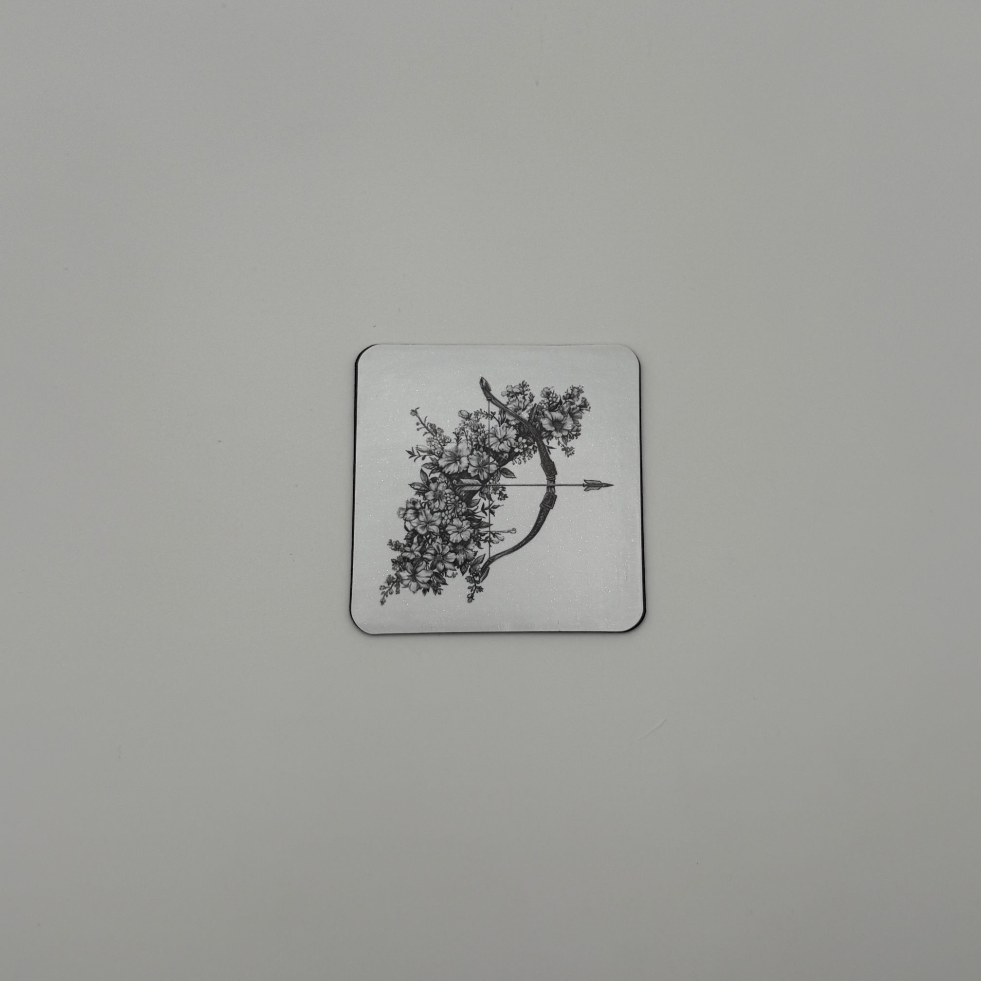 2x2" Sublimated Magnet – Floral Bow and Arrow Design | Durable & Vibrant