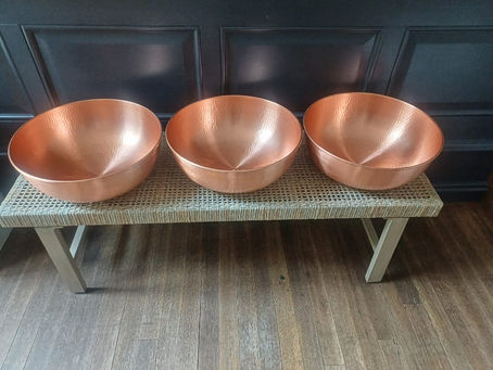 Copper pedicure bowls