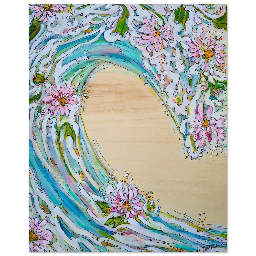 Dahlia Wave Art Print by Vashti Verschoor| Premium Matte Paper Wall Art