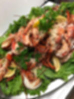 Lobster on the half shell platter