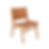 Raya Teak Dining Chair with woven tan leather seat and backrest.