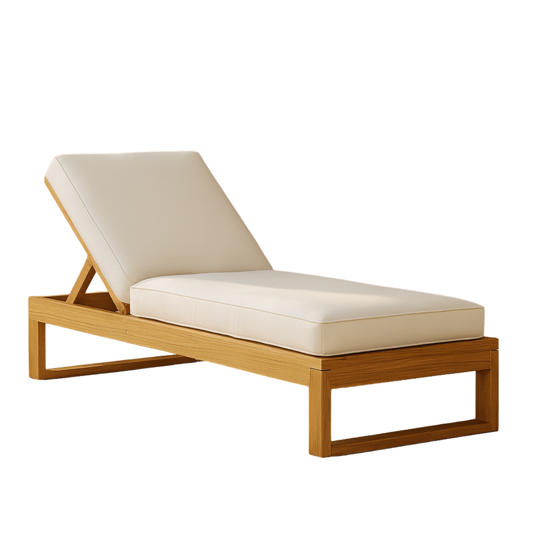 Mira Teak Chaise