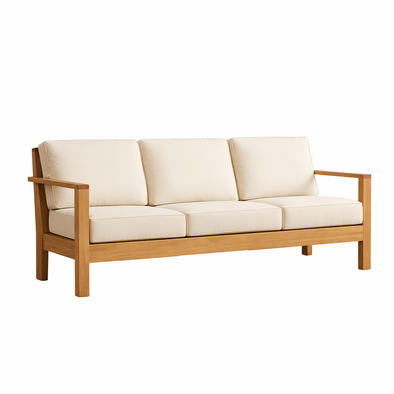 outdoor teak sofa