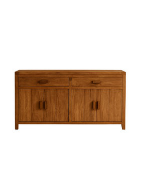 reclaimed teak console table