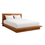 Thumbnail: Low profile Indonesian teak platform bed frame with modern luxury design