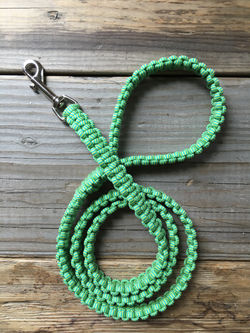Handwoven Green Leash