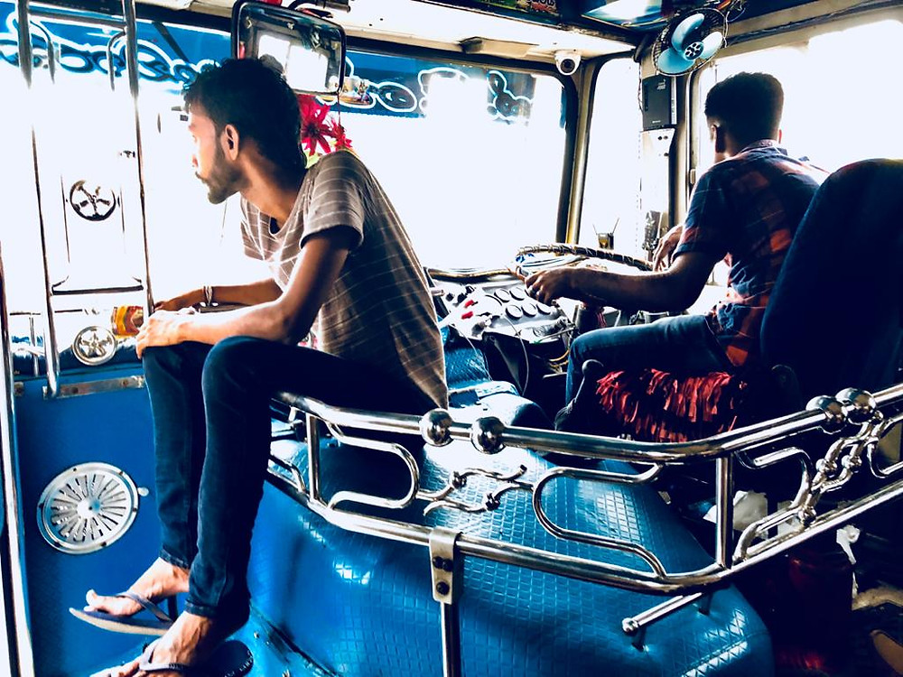 Bus ride in Sri Lanka