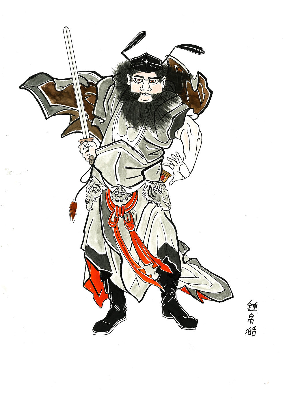 Zhong Kui (鍾馗) - Fine Art Print