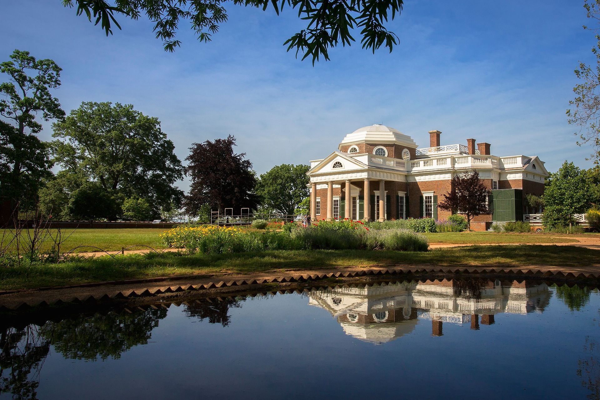 Monticello, the country estate of former US President Thomas Jefferson