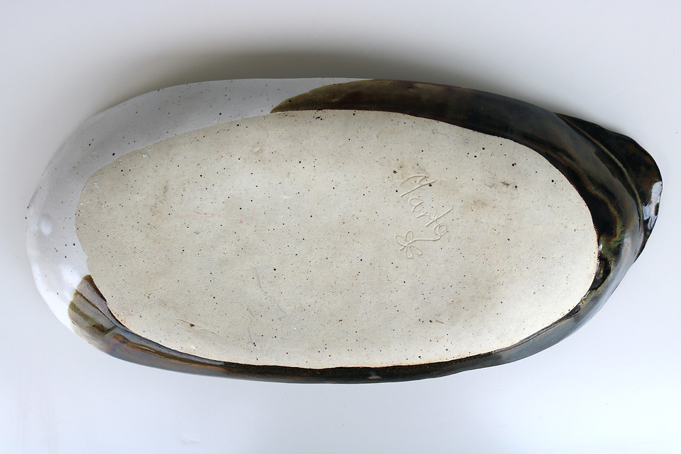 Thumbnail: Textured Brown & White Dish
