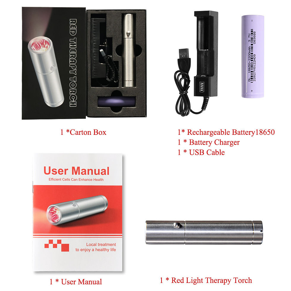 Thumbnail: RL09A Lite Red Light Therapy Flashlight 630 660 850nm Portable Skin Lamp