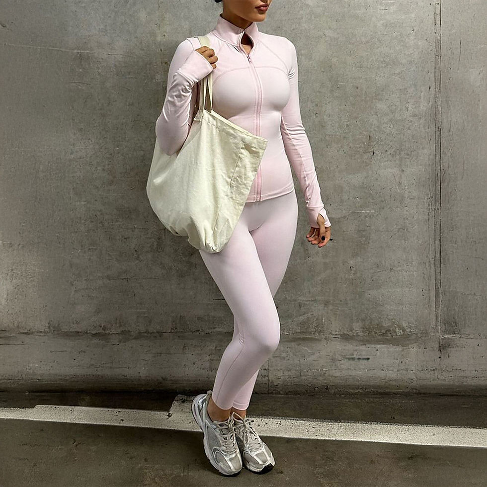 Thumbnail: Women’s Long Sleeve Jacket & Yoga Pants Set  Comfortable Active Two Piece  