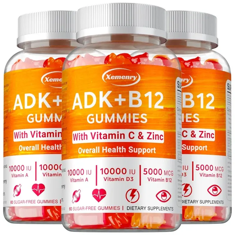 Thumbnail: Vitamin D3 K2 + B12 Gummies for Bone, Energy, Nerve and Immune Support