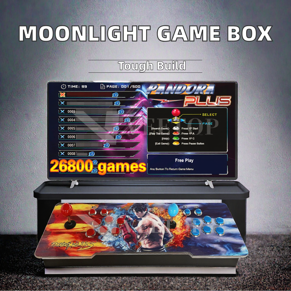 Moonlight Treasure Pandora Arcade Console – 26,800 Coin‑Op Games