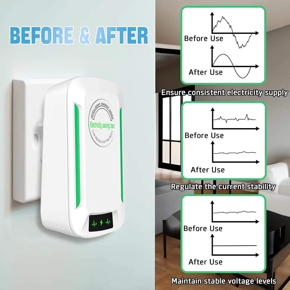 Thumbnail: Smart Electricity Saving Box 90V-250V – Plug-In Energy Saver with US Adapter