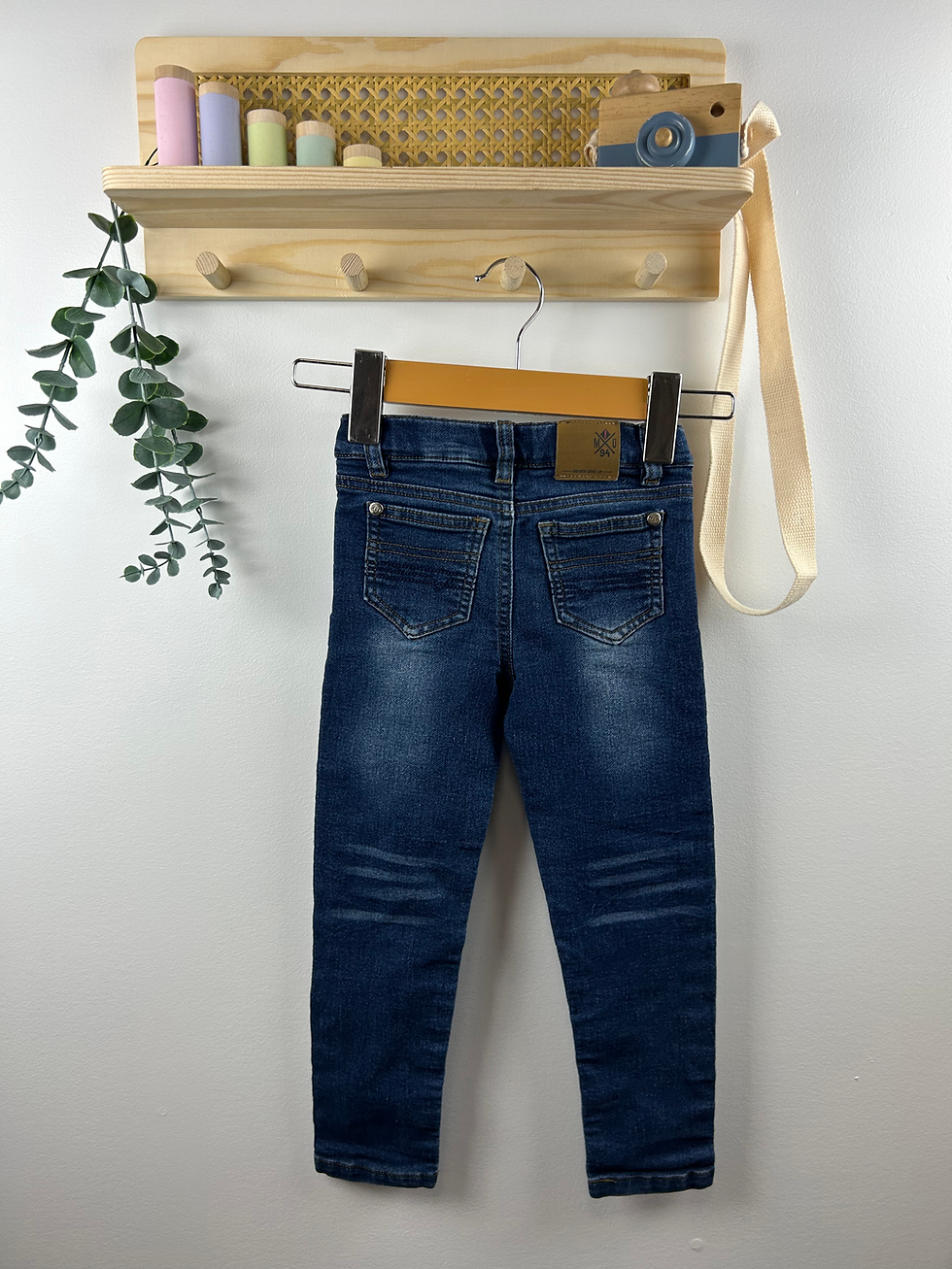 Thumbnail: Mid Dark Wash Jeans