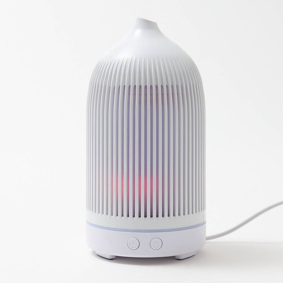 Thumbnail: Electric Plastic White Ribbed Aroma Diffuser