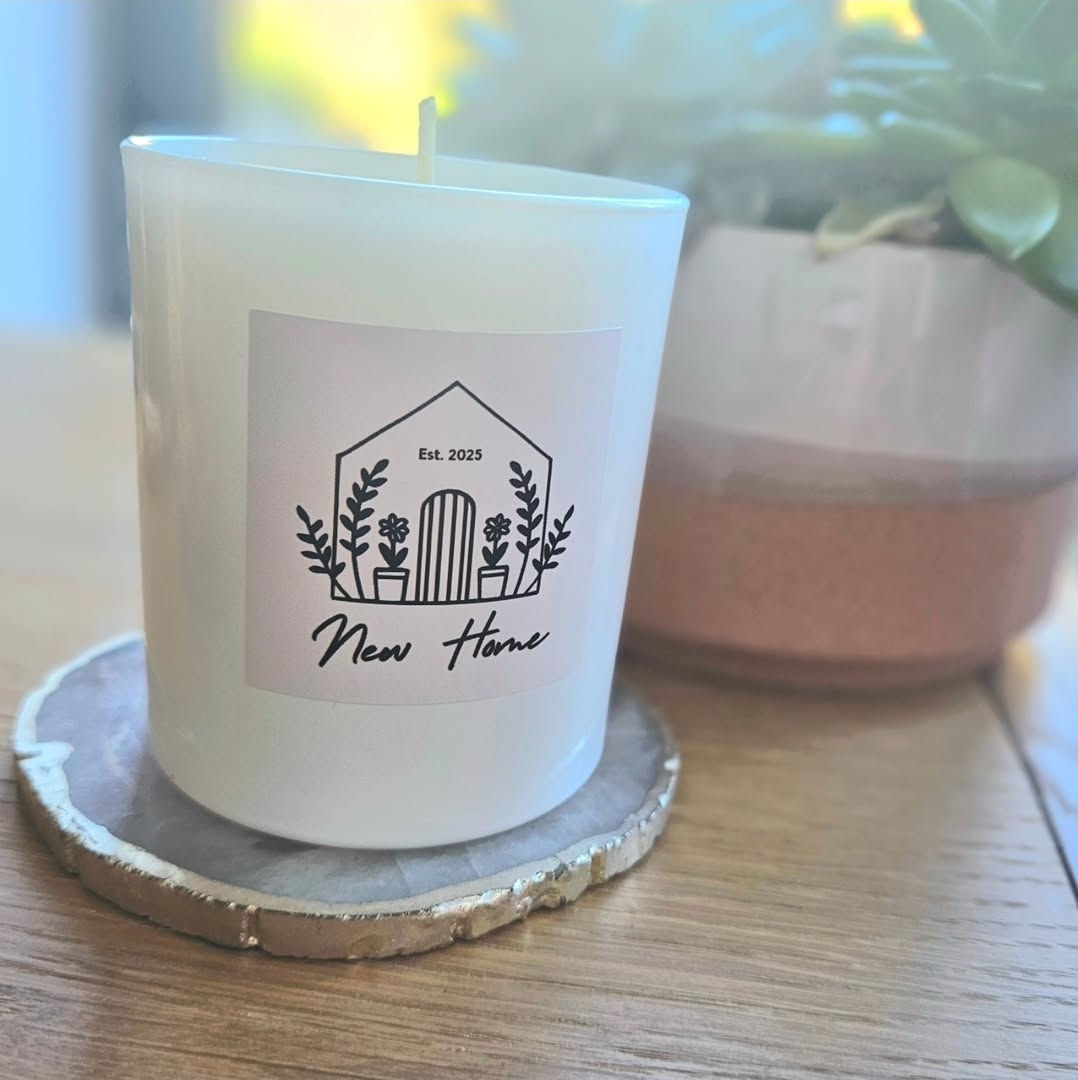 New Home Gloss White CocoSoy Vegan Candle