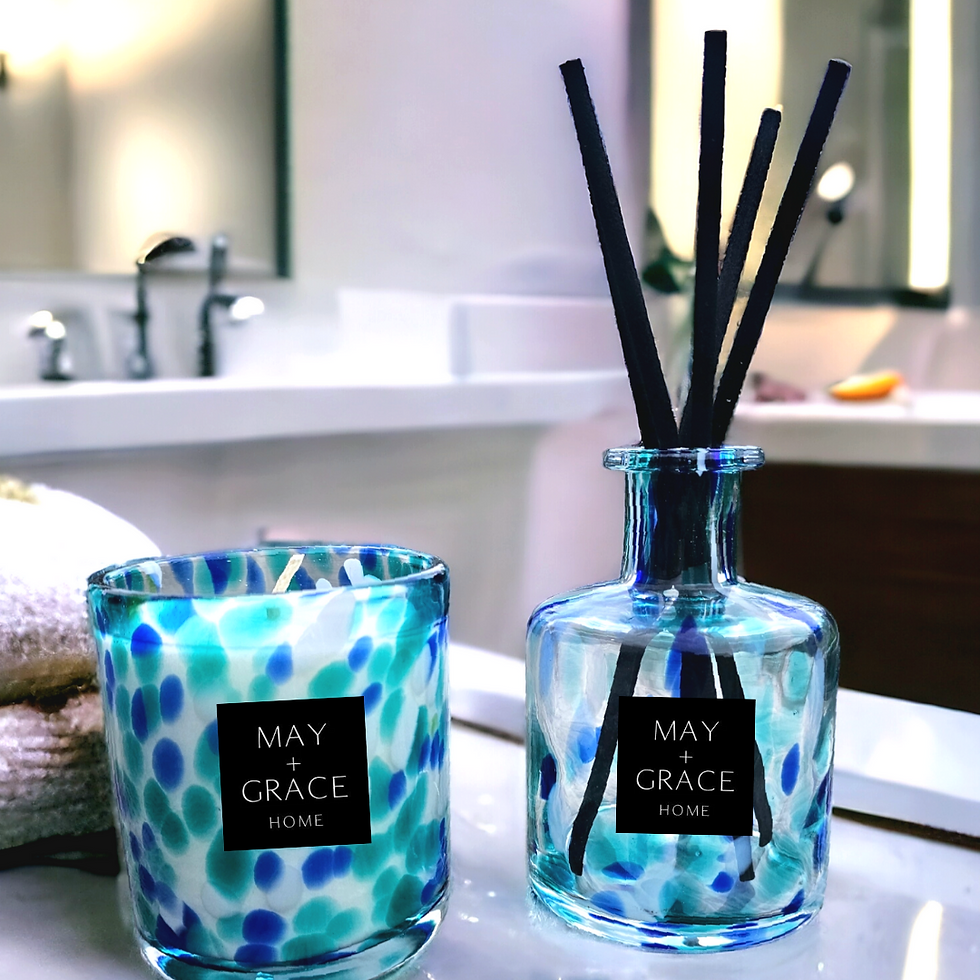 Thumbnail: Medium Glass Vogue 'Santorini' Vegan CocoSoy Candle