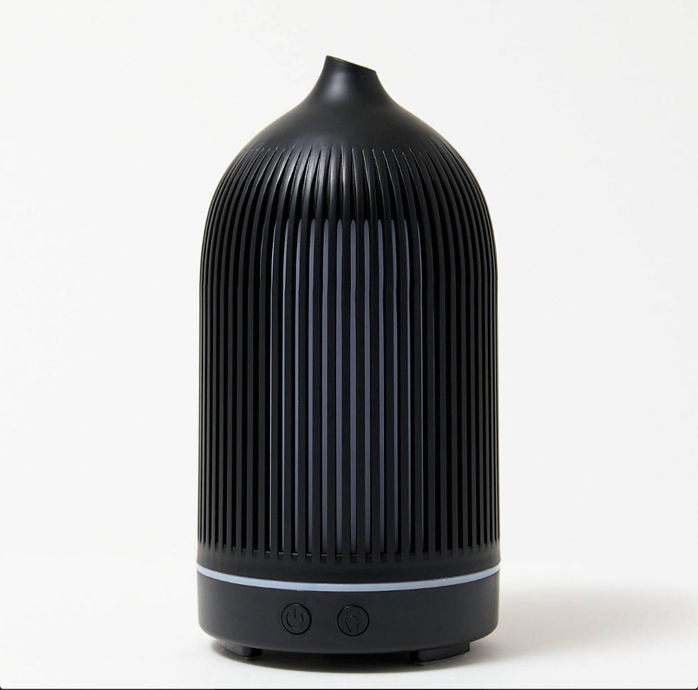 Thumbnail: Electric Plastic Black Ribbed Aroma Diffuser