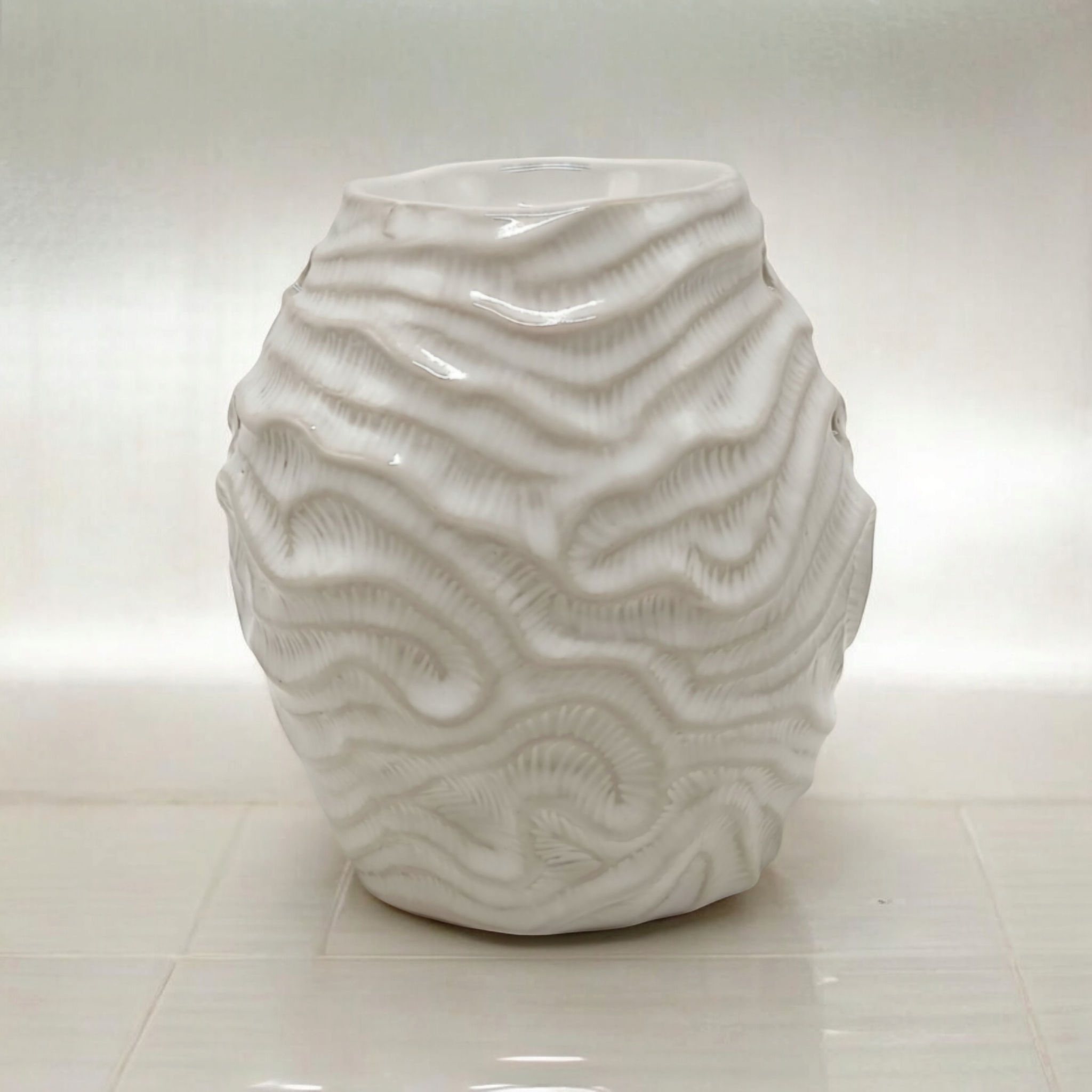 Organic Coral Ceramic Oil Burner / Wax Melter 