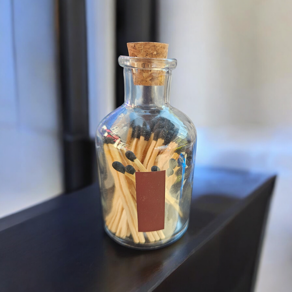 Thumbnail: Glass jar of matches