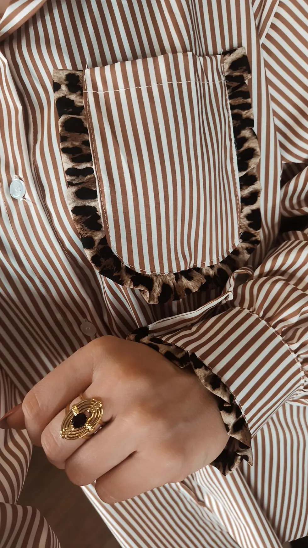 Miniature : Chemise Oversize Camel 