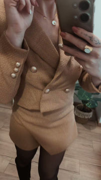 Miniature : Jupe short camel